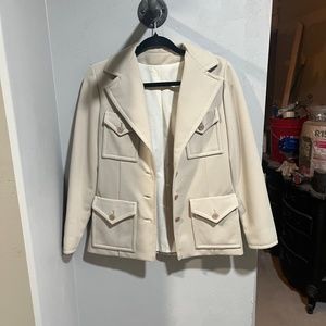 Cream Blazer Size Small